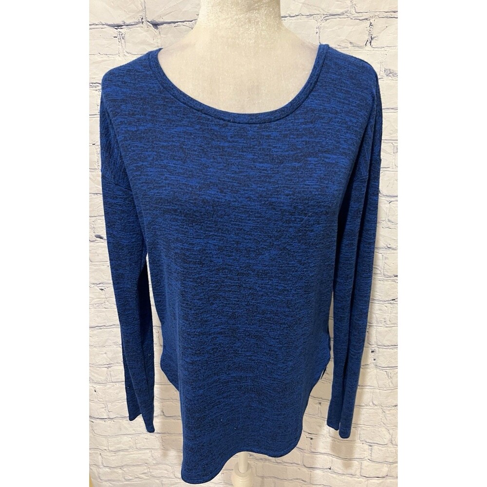 Banana Republic Blue Long-Sleeve Top Size Small